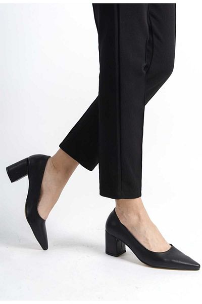 JVC J07-1 WOMEN'S BLACK CLASSIC STILETTO SHOES