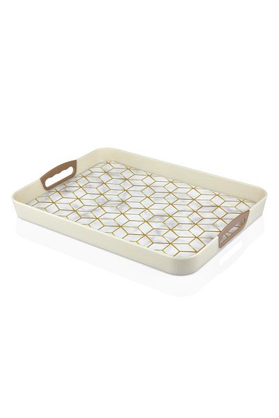 VİP AHMET 34X46 cm Beach Rectangular Printed Tray
