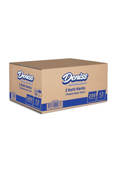 murex DenissProfessionalZ Fold - 21x21 Dispenser, 200 Towels, 12 Pack