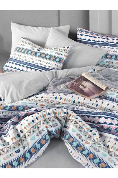 MyStory Home طقم غطاء لحاف مزدوج مع ملاءات جاهزة Diamente