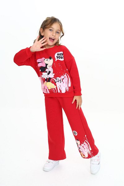 TURKUAZ KIDS High Quality Girl's Tracksuit and Pajama Set - 3 Thread, 100% Cotton, Winter Shardun