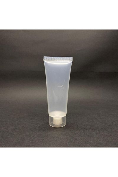 labshop41 50ml Clear Lipgloss Tube with Screw Cap - X3 Empty Cream Tubes