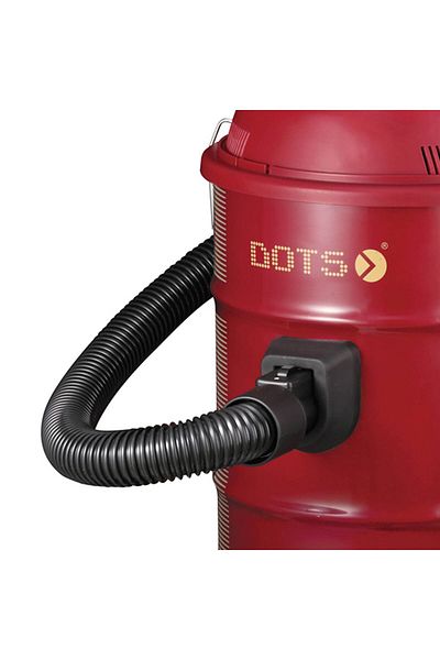 DOTS Drum Type Vacuum Cleaner, 21 Liter Capacity - 2000 Watt - Red