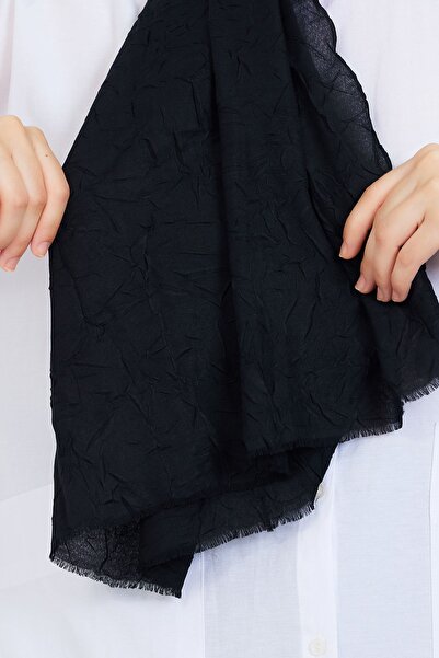 m moon scarf Premium Bamboo Cashew Shawl “Μαύρο”