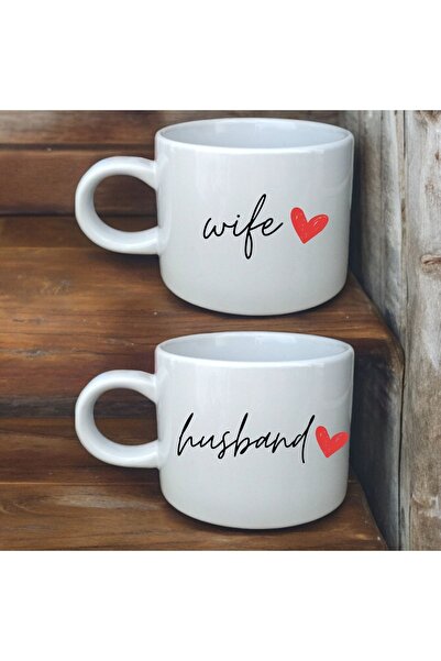 D&Y GAUDERY Custom Design - Porcelain Coffee Cup Set with Writing for Wife an...