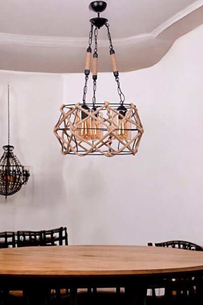 KLAS AYDINLATMA BEYZA 3LÜ MODERN HALATLI AVİZE