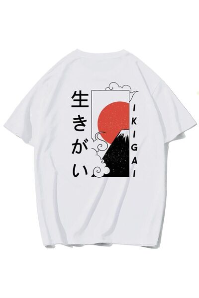 BRZ COLLECTION Oversize Japanese Ikigai T-shirt
