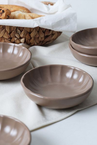 Keramika Μπολ Σνακ Sirius Matte Earth Taupe - 12 cm, 6 τεμάχια, 977