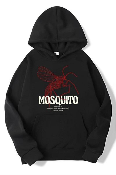 BRZ COLLECTION Hanorac supradimensionat Red Mosquito