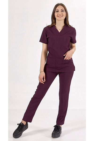 Uçak Medikal Set uniformă Plum Novo