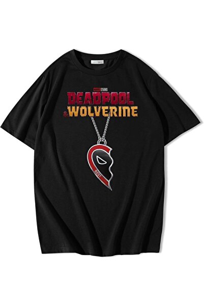 BRZ COLLECTION Tricou supradimensionat unisex Deadpool și Wolverine Best Friend