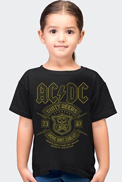 ROCKANDROLL Тениска с къс ръкав Snowy Acdc в черно