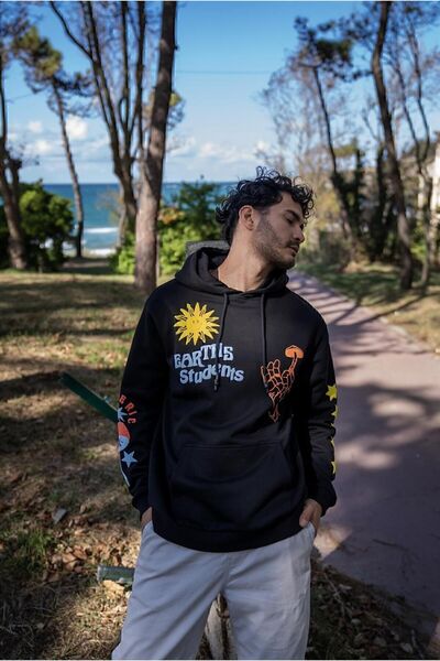 BRZ COLLECTION Hanorac oversized unisex Kanye West Earth’s pentru studenți