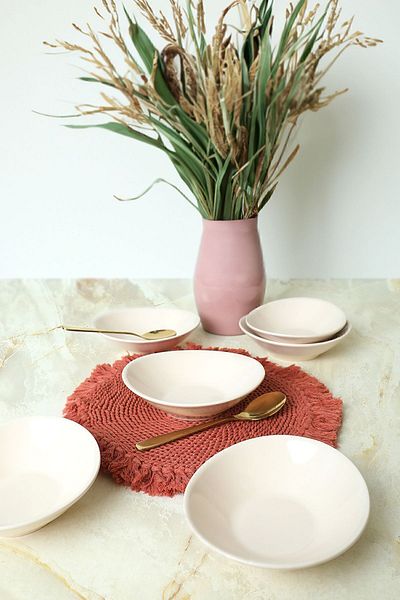 Keramika Μπολ Κρέμα Stella 18 cm 6 Τεμάχια 030