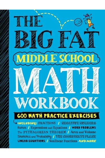 Hachette The Big Fat Middle School Math Workbook Studying With The Smartest K...