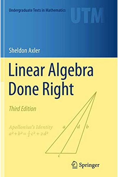 Springer الجبر الخطي تم بشكل صحيح