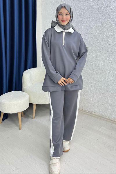 lurex moda Βασικό Σετ Scuba Fabric ριγέ