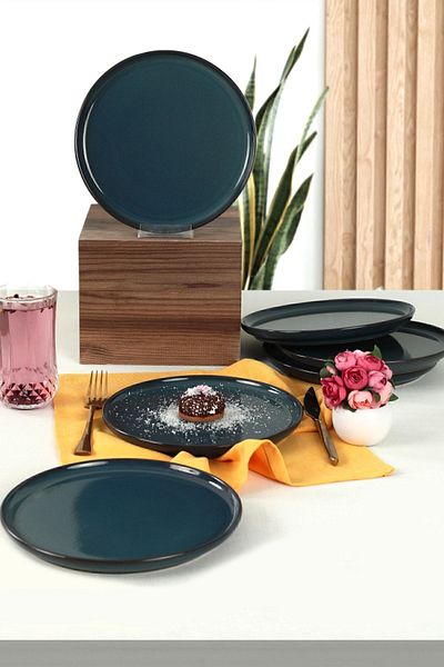 Keramika Lapis Nordic Farfurie Tort 22 Cm 6 Bucati