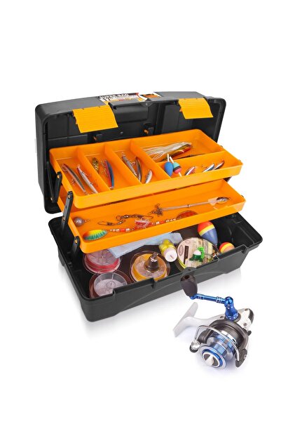 KardemHome 21" Raflı Balıkçı Çantası