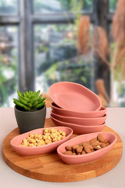 Keramika Dusty Rose Sea Snack Bowl / Μπολ Σάλτσας 14 cm 6 Τεμάχια 557