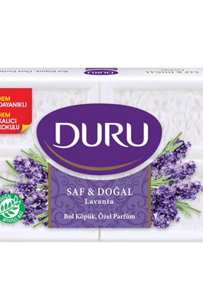 Duru Pure & Natural Lavender Soap 600 Gr X 2 PACK / 8 MOULD SOAP