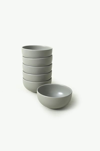 Keramika Matte Gray Cloud Bowl 12 cm 6 Pieces 995