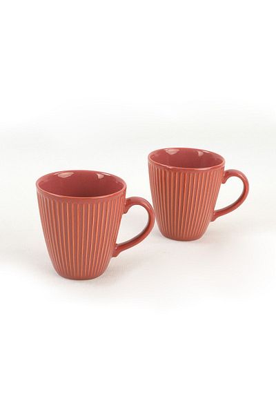 Keramika Reactive Orange Myra Mug 10 Cm 2 Pieces