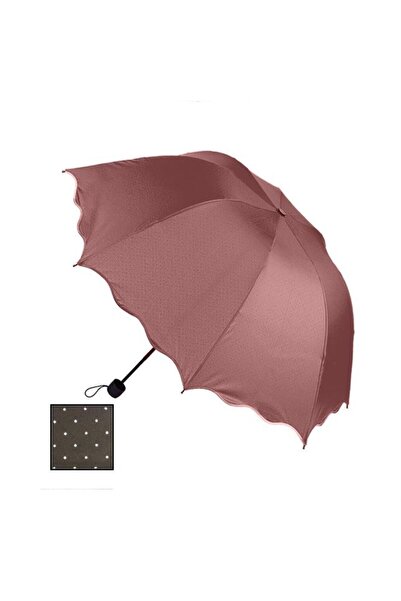 BAMTEBİ Rubenis Çanta Boy Manuel Unisex Chery Yarasa Model Benekli Yağmur Şem...