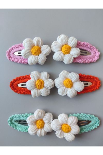 ccm 6 Pieces Amigurumi Hand Knitted - Accessory Buckle