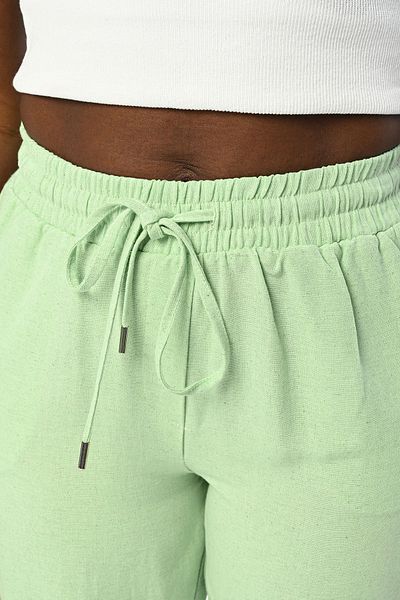 Orfeo Negro Women's Comfortable Fit - Solid Color Trousers with Elastic Waist