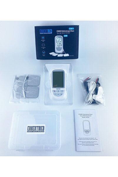 Erkentmed Combo Şarjlı 2 Kanallı Dijital Portatif Tens , Ems , Masaj Cihazı 73 Programlı Bataryalı Tens Cihazı