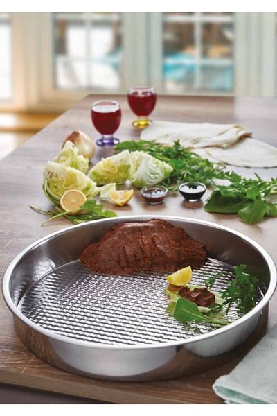 Abant Steel Raw Meatball Tray Lux 49 Cm