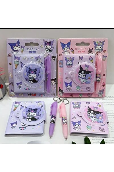 Meyra Accessories Sanrio Kawai Kromi Mini Notebook and Pen Luxury Cute Student Gift Set 1Pc