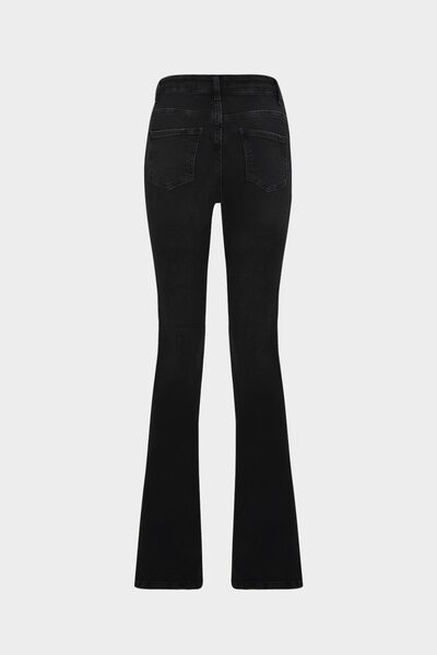 Açelya Okcu High Waist Flare Leg Full Length Stretch Jeans