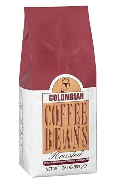Mehmet Efendi Colombian Çekirdek Kahve 500 Gr (Yarım KG) Kurukahveci Mehmet E...