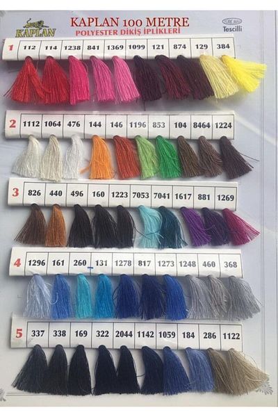 Kaplan 900 Yards Grey 120 Κλωστές χωρίς ραφή - Χρώμα:368