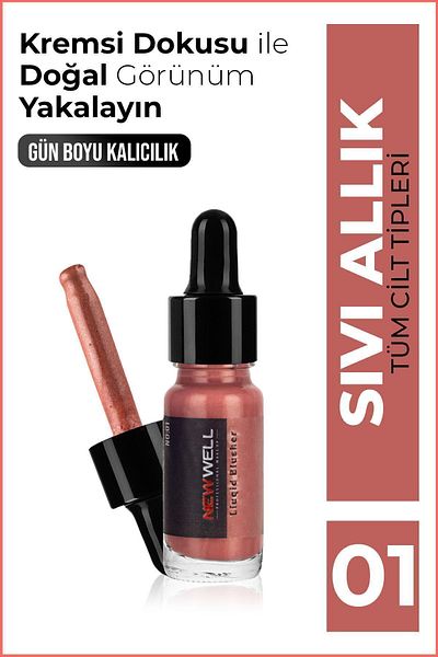 New Well Liquid Blush (pearlescent) No01