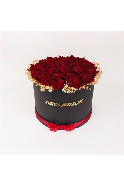 Genel Markalar Silindir Kutuda Kadife Yapay Güller Isteme Çiçeği  Söz  Nişan ...