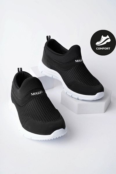 MUGGO Tedy Guaranteed Unisex Children's Laceless Comfortable Flexible Daily Sneaker Sports Shoes