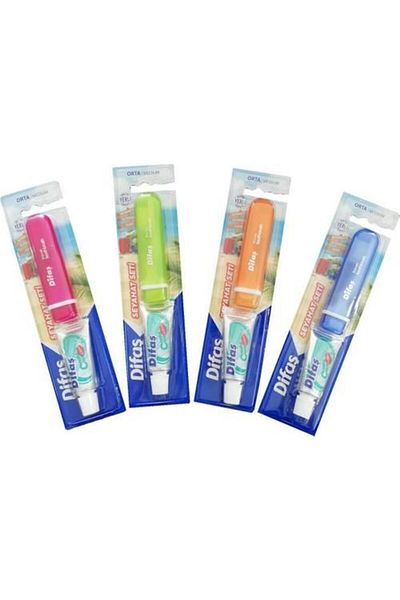 Difaş Travel Set Toothbrush + Toothpaste 15 ml