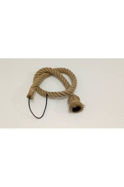 AHŞAP ATÖLYE Jute Rope 20 Mm 1 Meter Cable Lampholder Pendant Chandelier Ready to Build