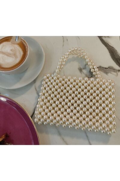 Newelry Bijuteri İnci Çanta Incili Çanta