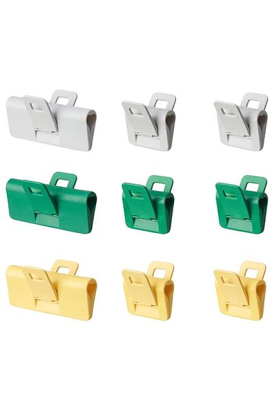 IKEA 9 Pieces Colorful Knitted Abborre Latch Pack