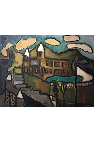 Baba Evi, Yağlıboya Resim 70x90