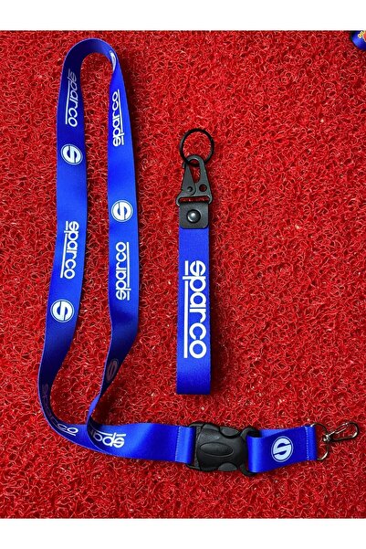 CEBECİOTO Set de breloc și curea pentru gât SPARCO Heritage Auto-Moto