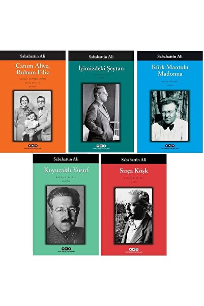 Yapı Kredi Yayınları Canım Aliye,ruhum Filiz-içimizdeki Şeytan-kürk Mantolu Madonna-kuyucaklı Yusuf-sırça Köşk - 5'li Set
