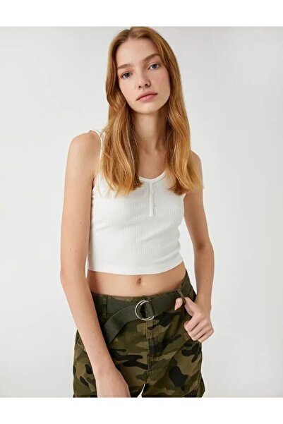 Koton Women's U-Neck Tank Top