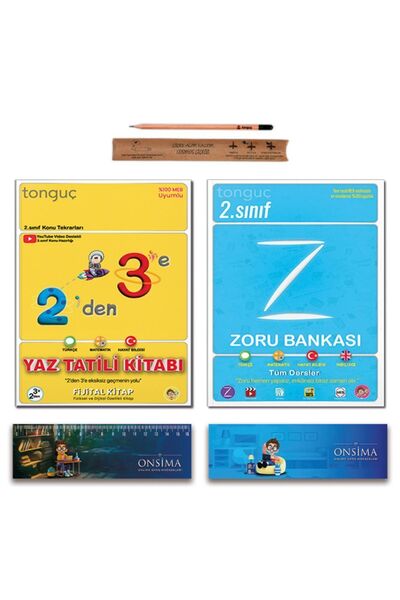Tonguç Yayınları 3. Sınıf 2 den 3 e Hazırlık Yaz Tatili Kitabı - 2. Sınıf Zor...