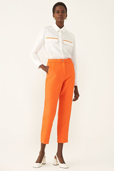 Perspective Arlyn Regular Fit Bilek Boy Turuncu Renk Kadın Pantolon