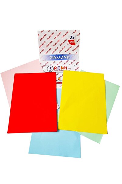 Mahi Max 25'li 5 Renk Diamond A4 Fotokopi Kağıdı